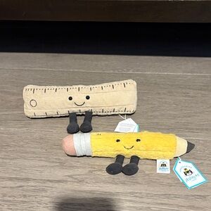 New Jellycat ruler and pencil set